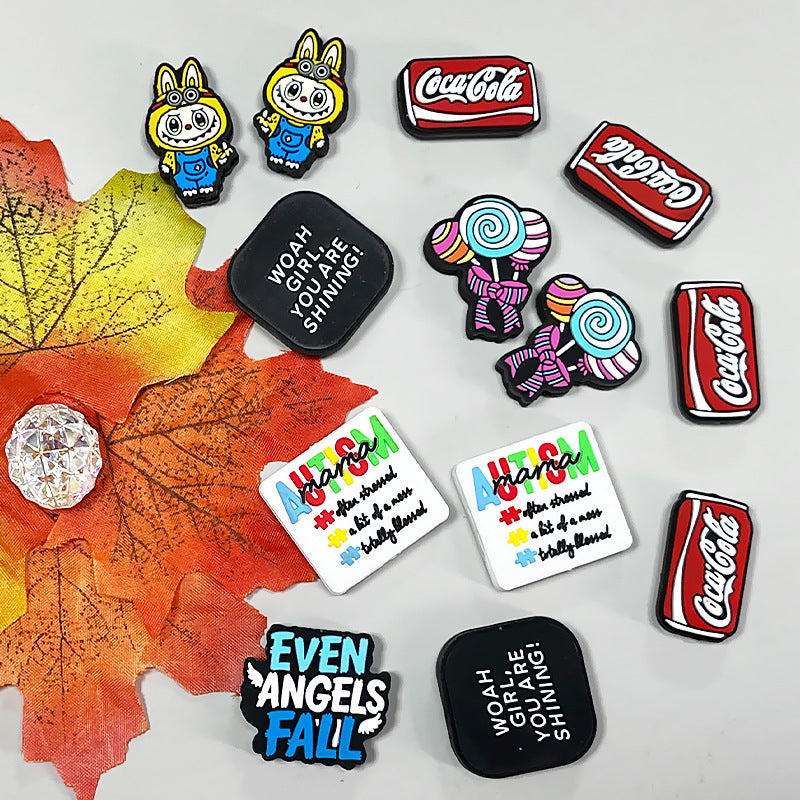 Wholesale 10pcs/pack Silicone Beads Cartoon Character Beads